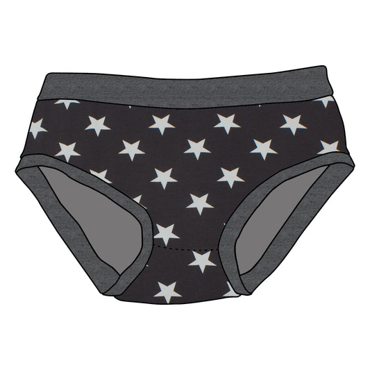 Kinder Unterhose Sterne grau