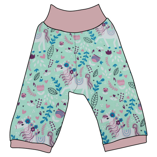 Kinder 3/4 Caprihose Sommerhose Pony