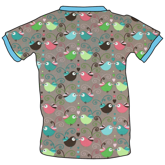 Kinder T-Shirt Bunte Vögel