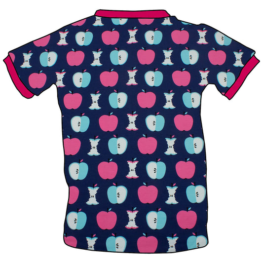 Kinder T-Shirt Äpfel dunkelblau