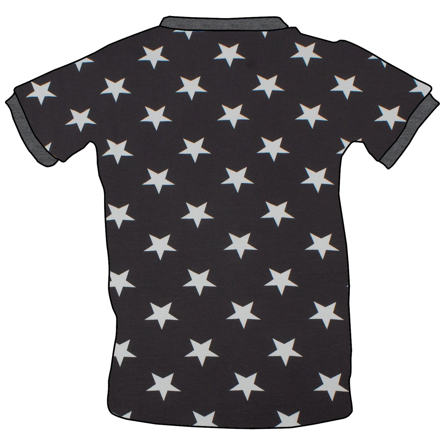 Kinder T-Shirt Sterne grau