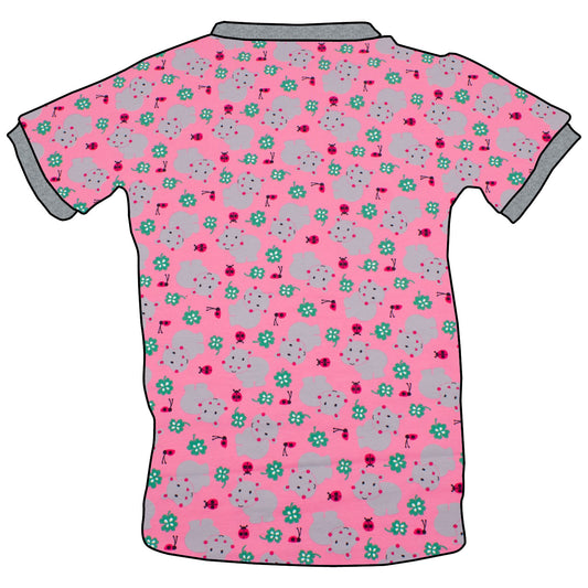 Kinder T-Shirt Nilpferd rosa
