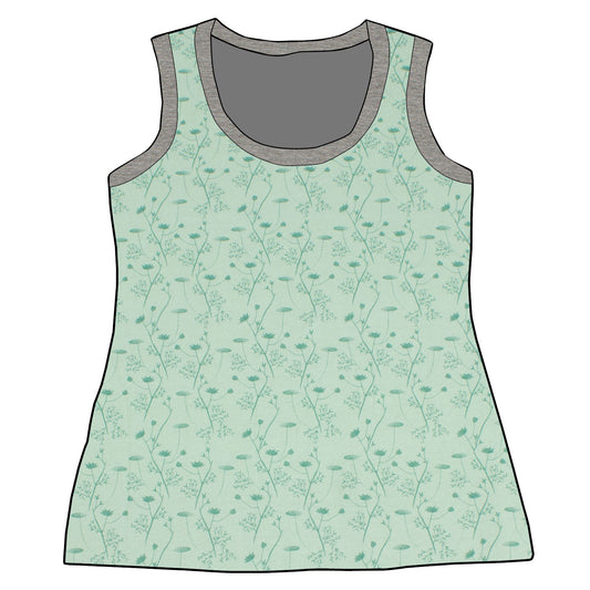 Damen Tanktop Zarte Blümchen