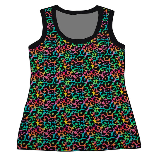 Damen Tanktop Leo Regenbogenfarben