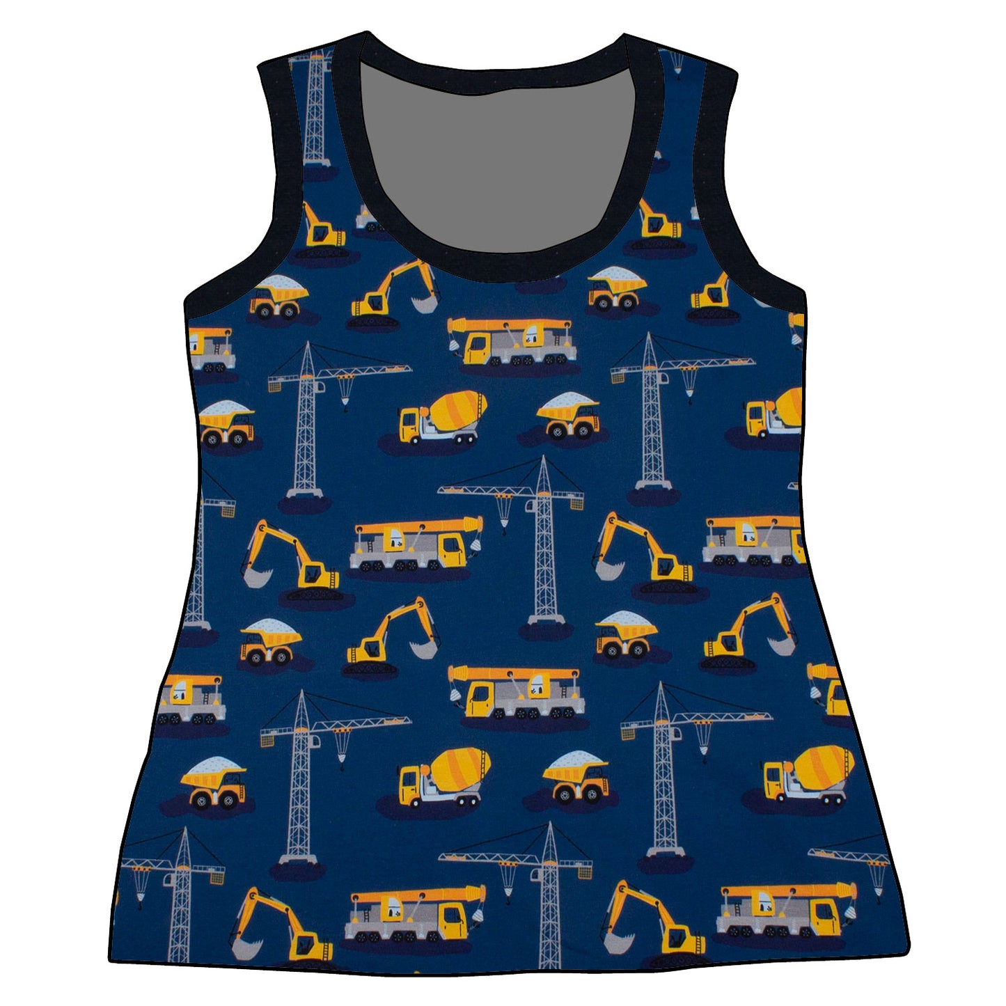 Damen Tanktop Bagger Kran Laster
