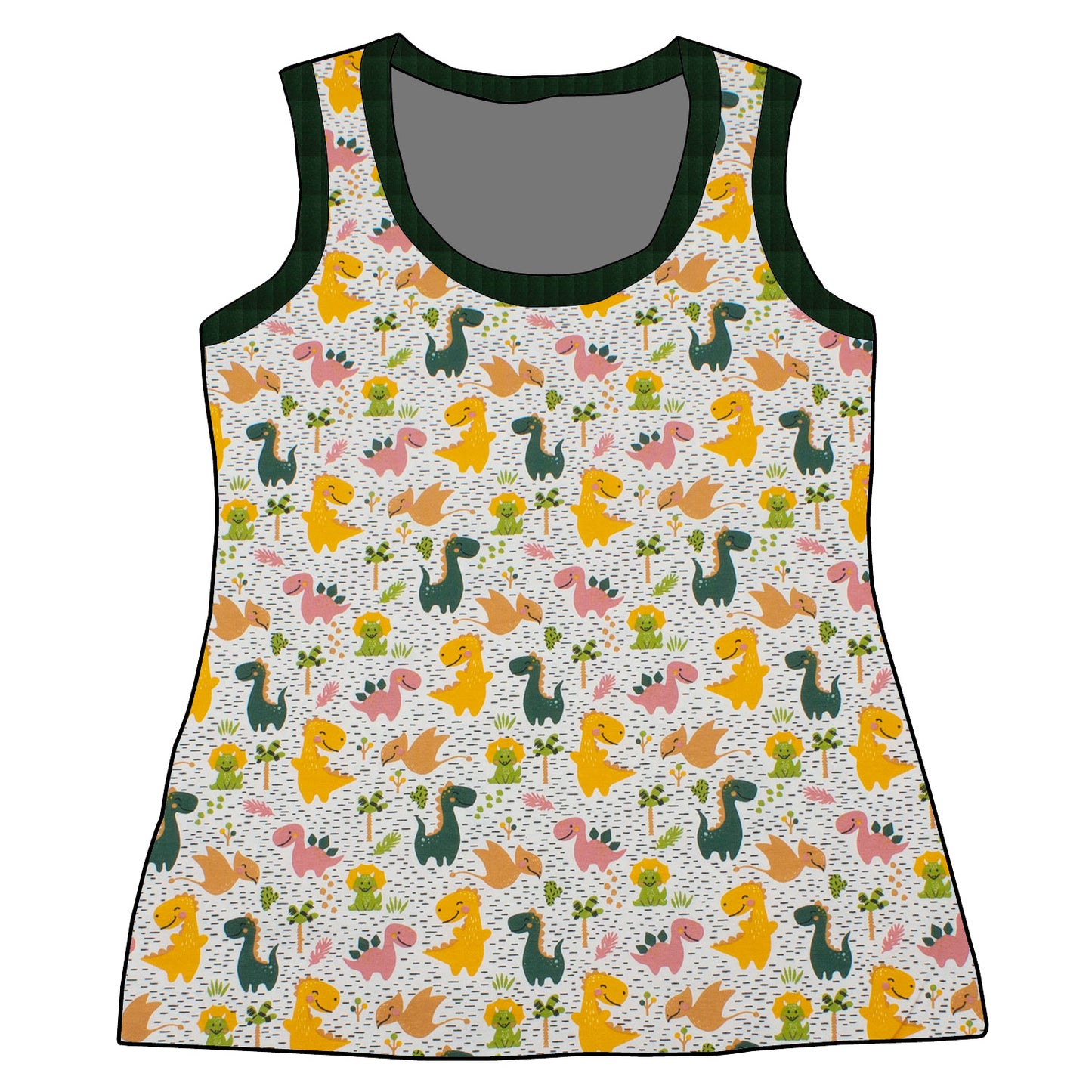 Damen Tanktop Dinoland Rosa