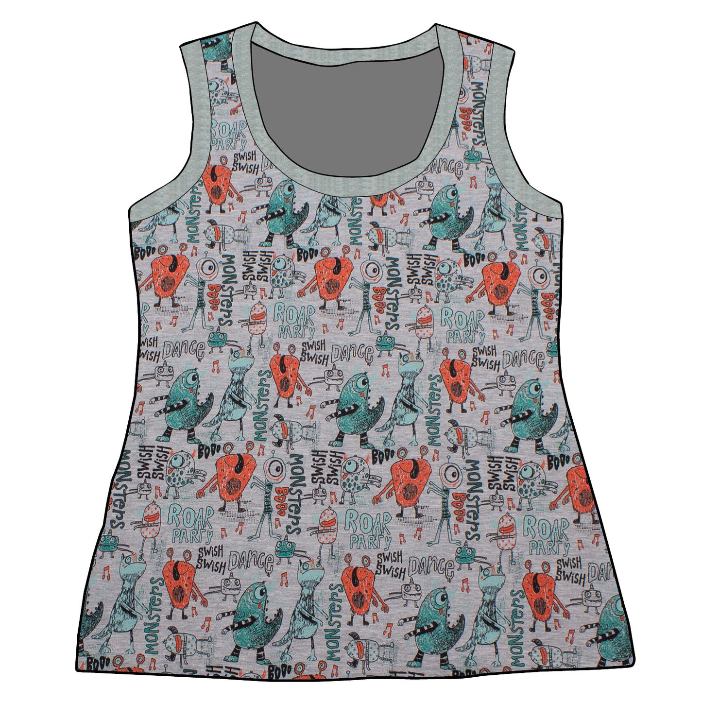Damen Tanktop Partymonster