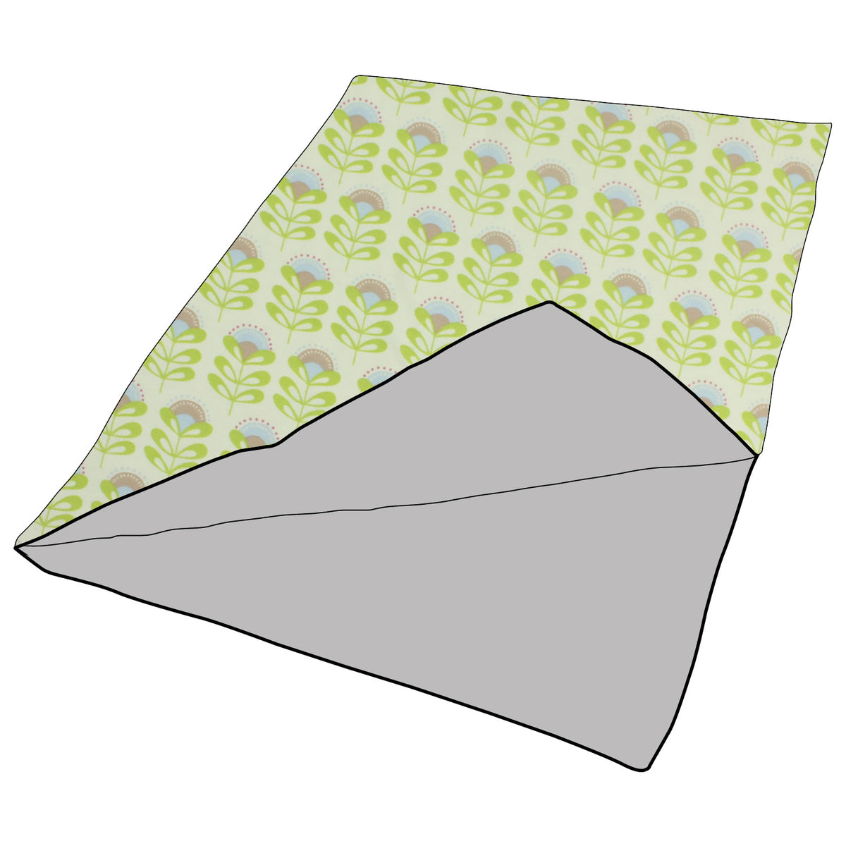 Kuscheldecke mit Blumenmuster – MiMaMäuschen