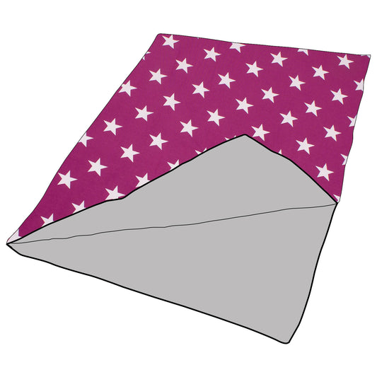 Kuscheldecke / Schmusedecke Sterne beere