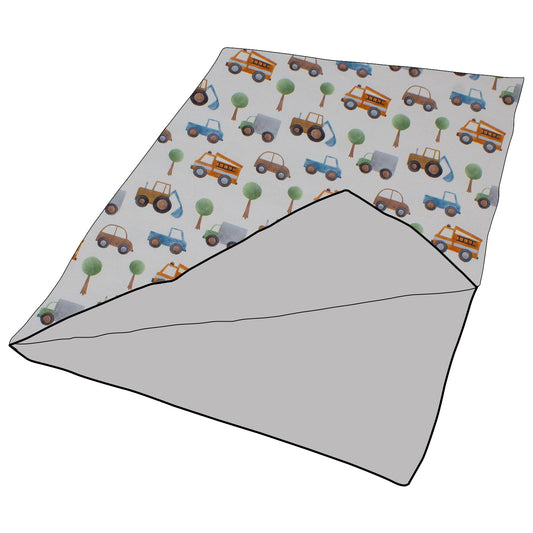 Kuscheldecke / Schmusedecke Kleiner Fuhrpark