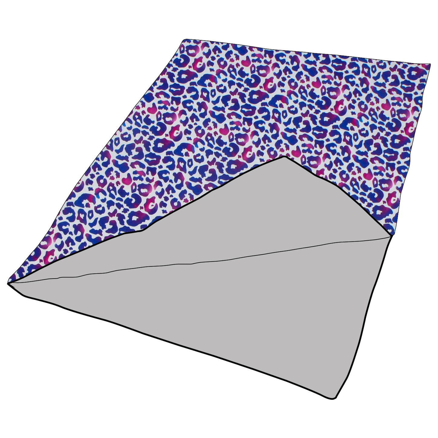 Kuscheldecke / Schmusedecke Leo lila / pink