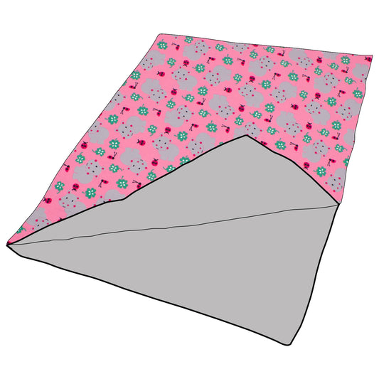 Kuscheldecke / Schmusedecke Nilpferd rosa