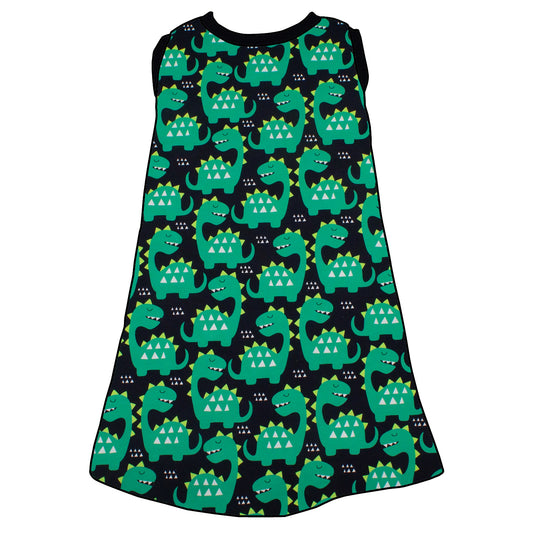Kinder Trägerkleid Grüne Dinosaurier