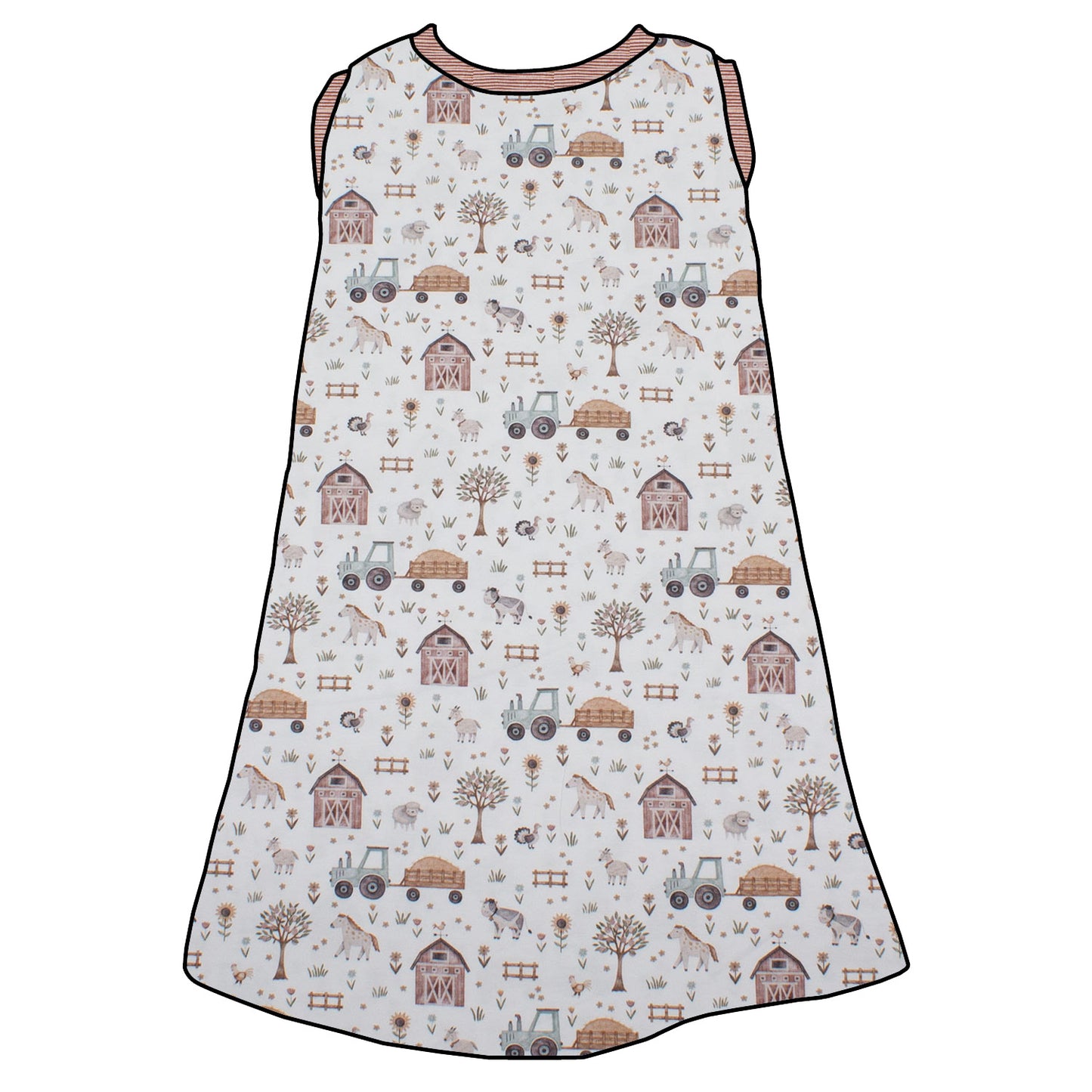 Kinder Trägerkleid Der Bauernhof
