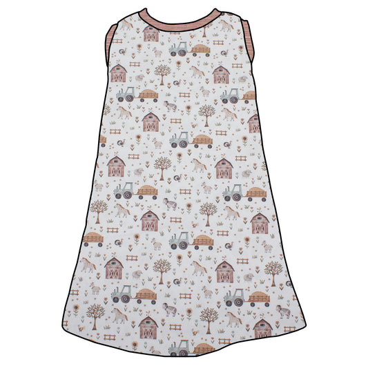 Kinder Trägerkleid Der Bauernhof
