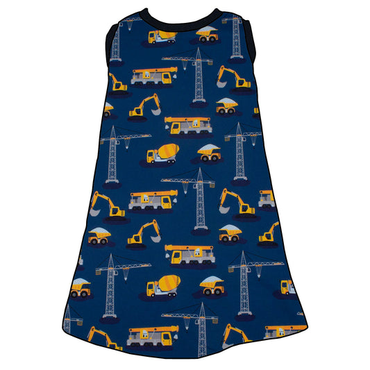 Kinder Trägerkleid Bagger Kran Laster