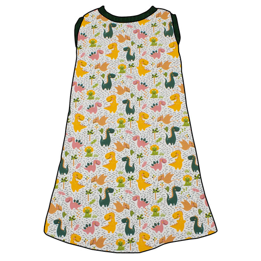 Kinder Trägerkleid Dinoland Rosa