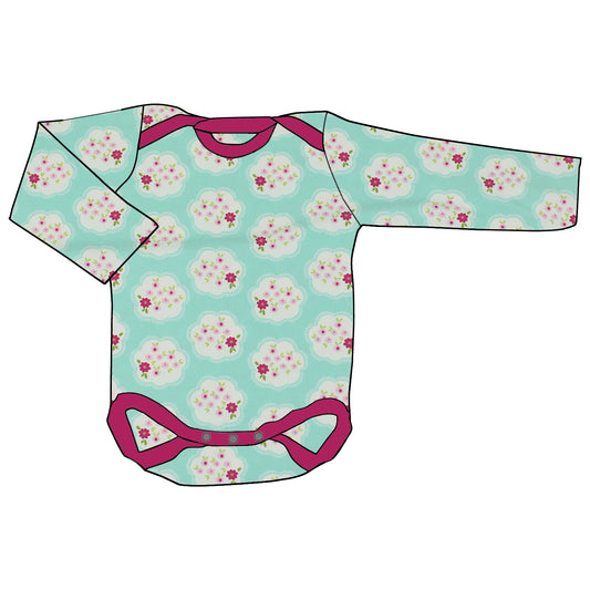 Babybody Lang- und Kurzarmbody Blümchen