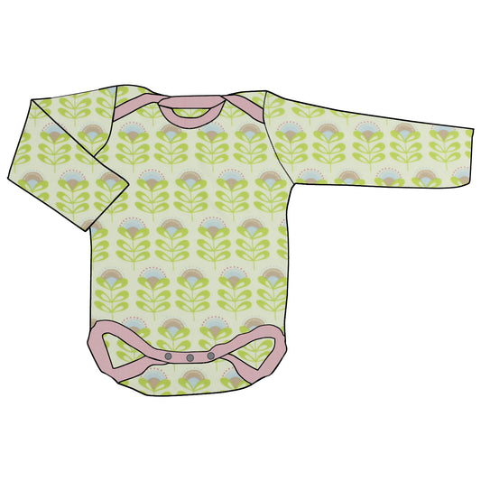 Babybody Lang- und Kurzarmbody Kleine Blumen