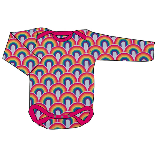 Babybody Lang- und Kurzarmbody Regenbogen bunt