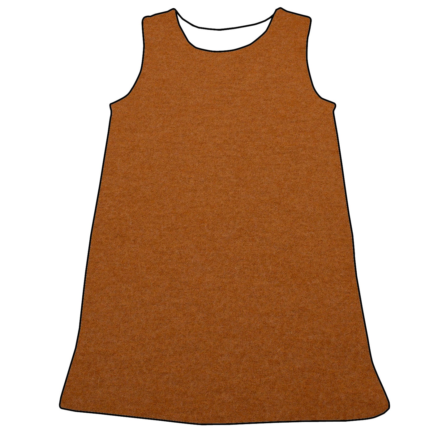 Kinder Walk Kleid Walk Ocker