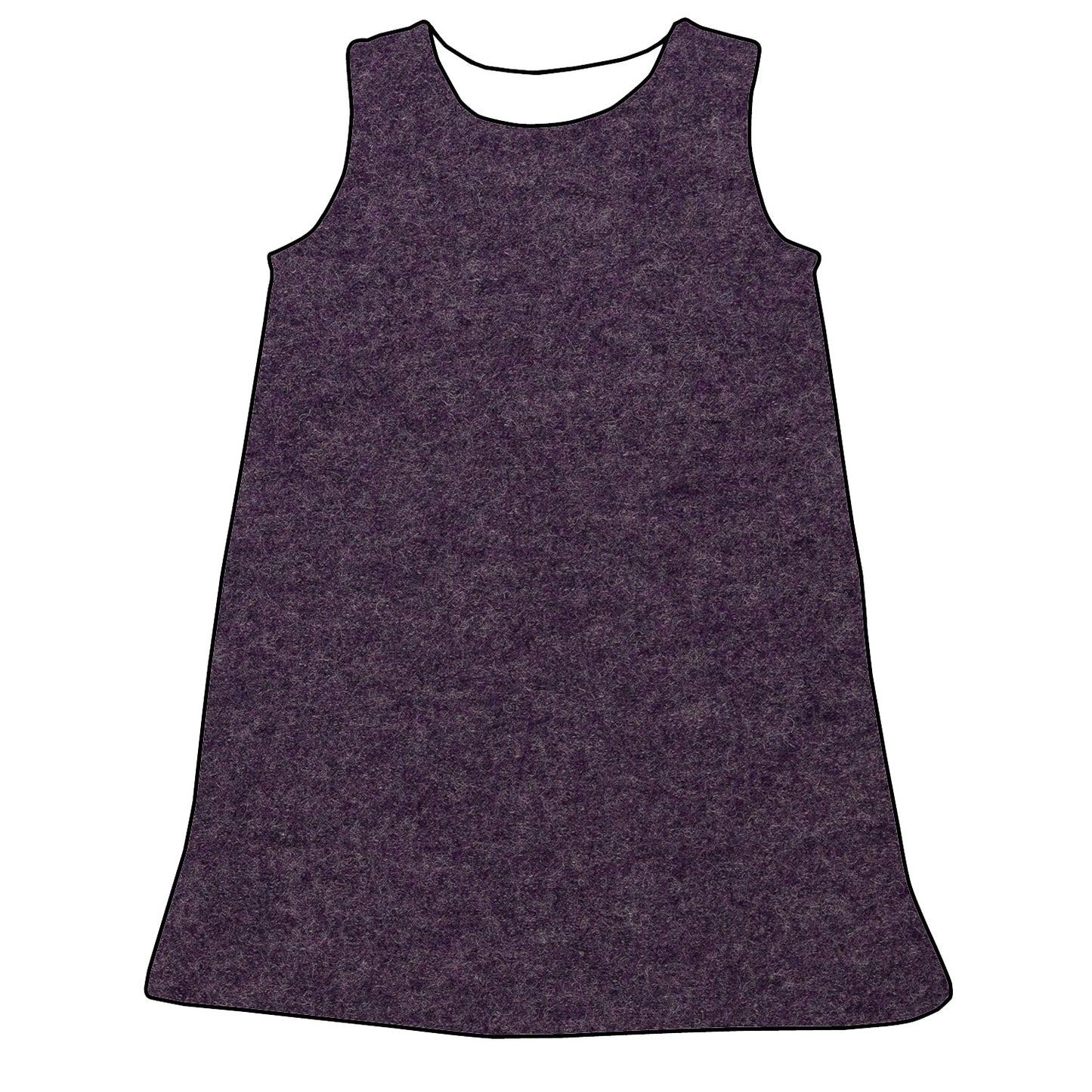 Kinder Walk Kleid Walk Lila meliert