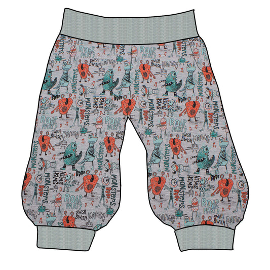 Damen 3/4 Caprihose Sporthose Partymonster