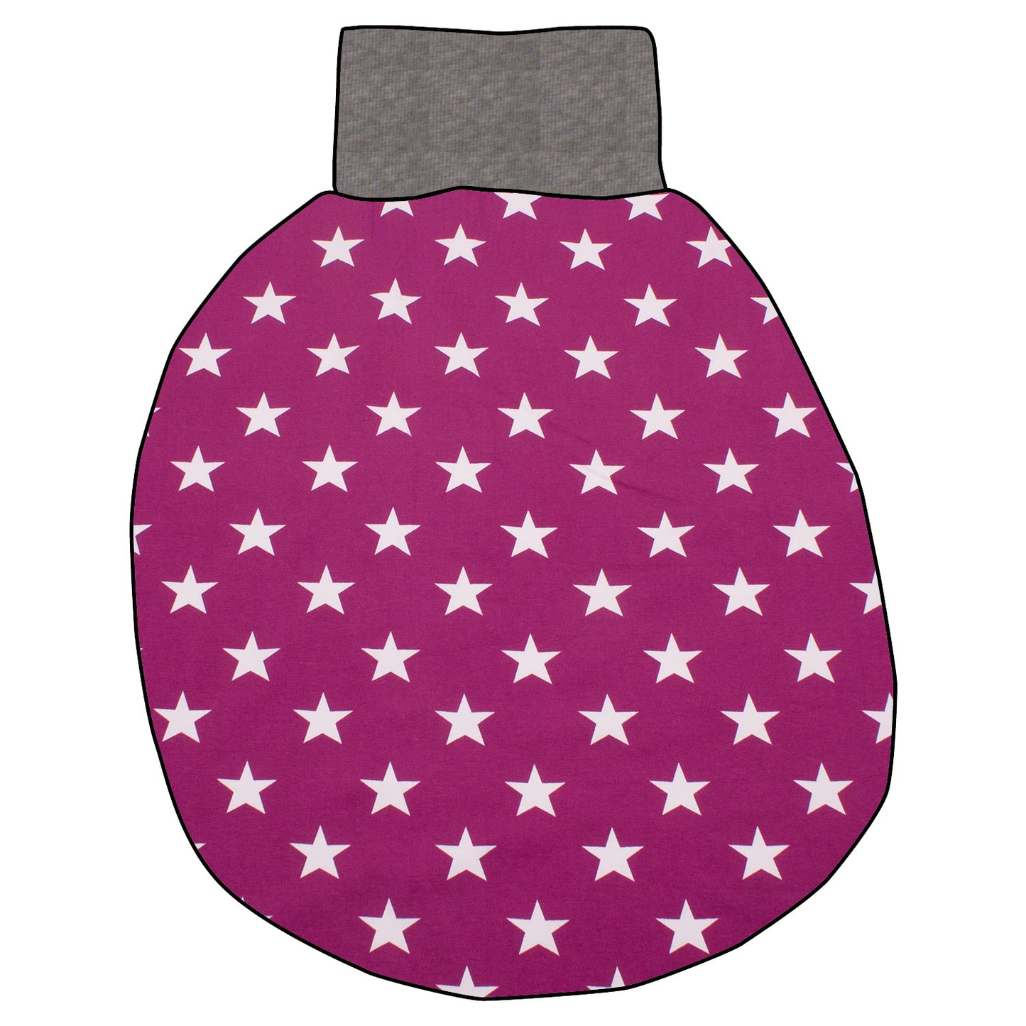 Pucksack / Strampelsack Sterne beere