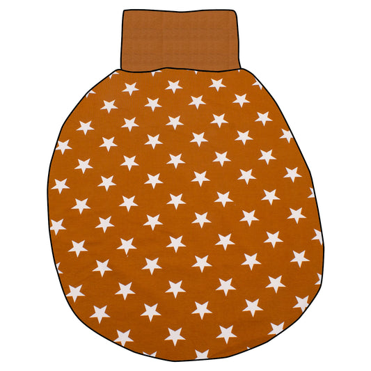 Pucksack / Strampelsack Sterne ocker