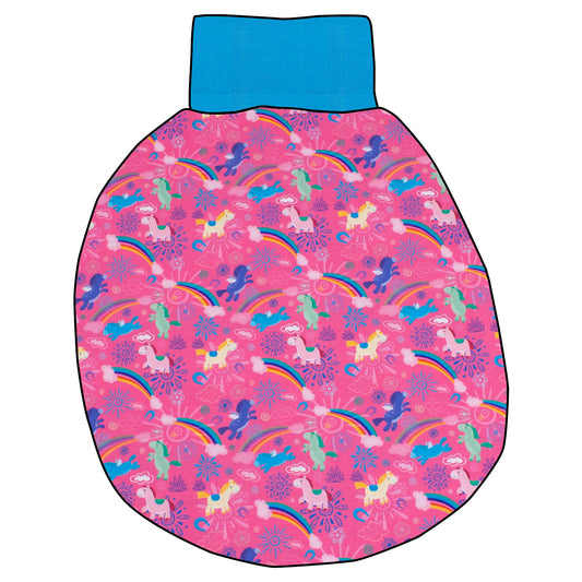 Pucksack / Strampelsack Regenbogen Einhörner