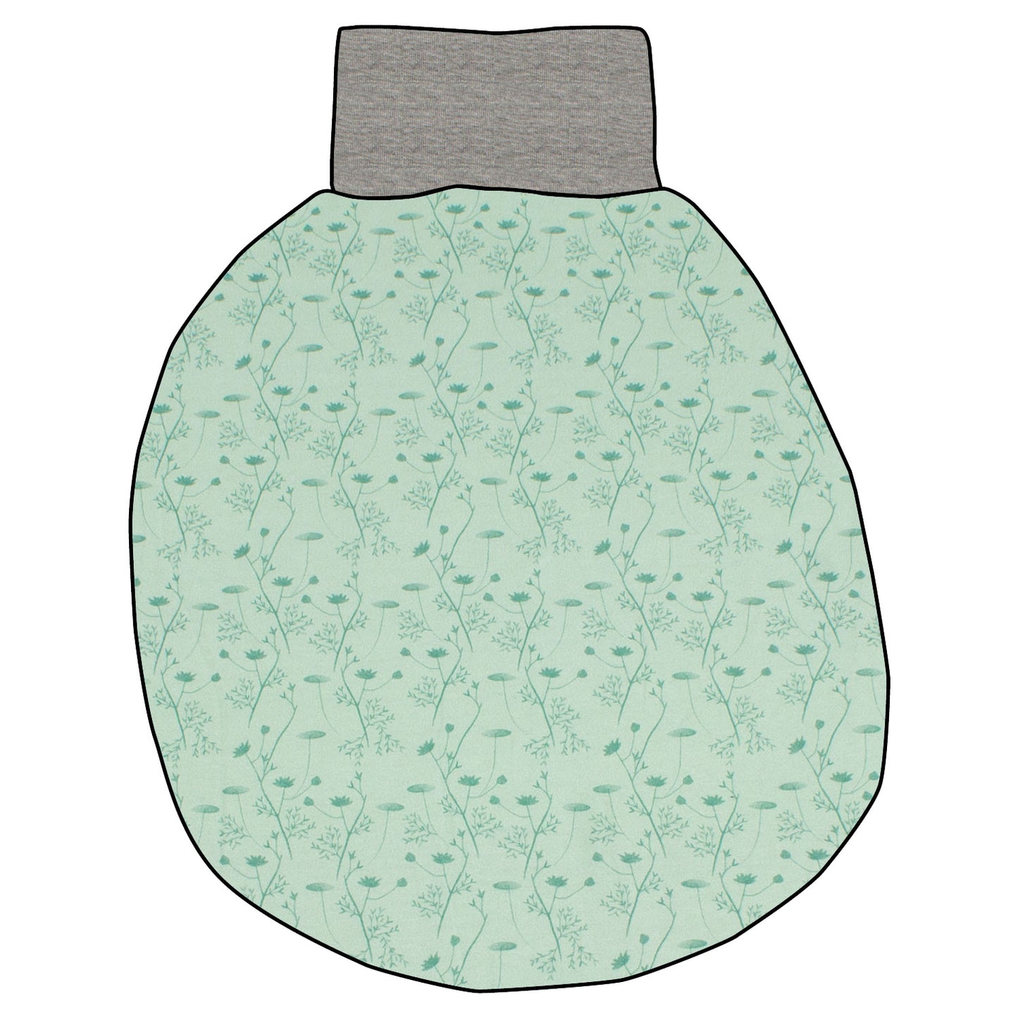 Pucksack / Strampelsack Zarte Blümchen