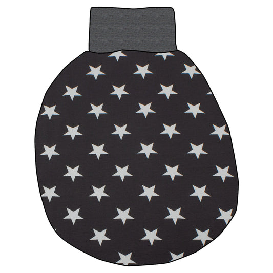 Pucksack / Strampelsack Sterne grau
