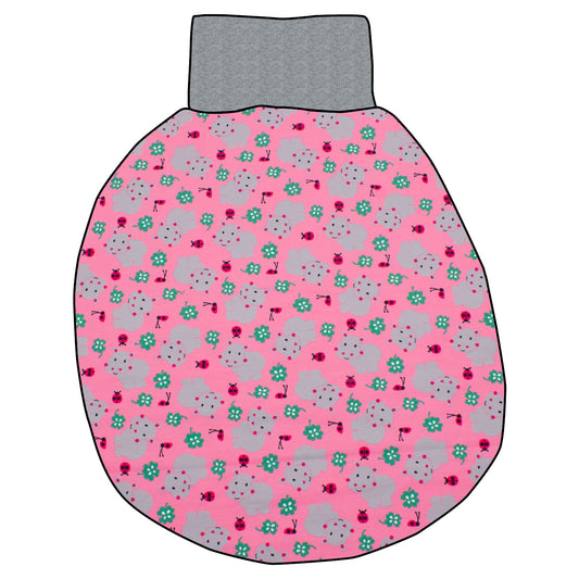 Pucksack / Strampelsack Nilpferd rosa
