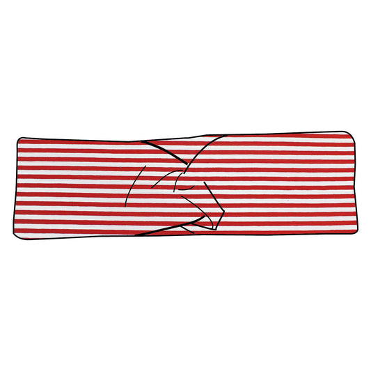 Damen Stirnband Rote Ringel