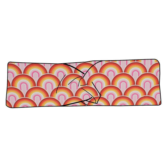 Kinder Stirnband Regenbogen rosa