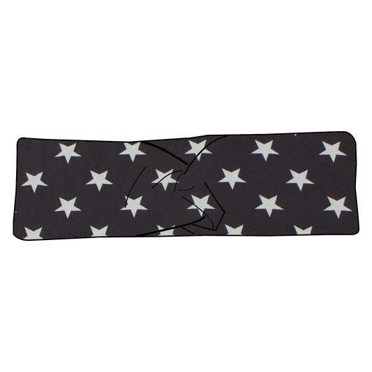Damen Stirnband Sterne grau