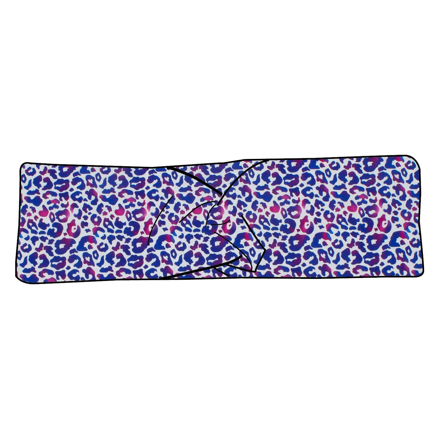 Damen Stirnband Leo lila / pink