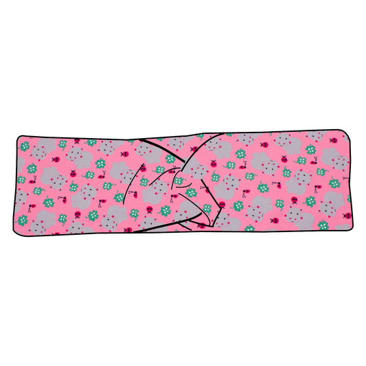 Kinder Stirnband Nilpferd rosa