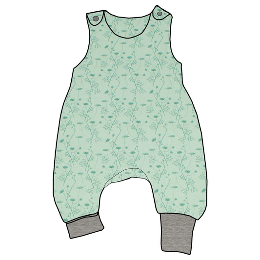 Baby Strampler / Einteiler Zarte Blümchen