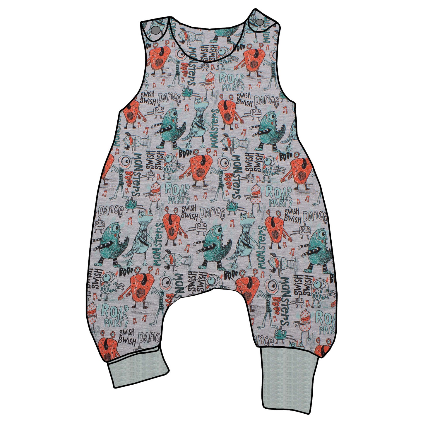 Baby Strampler / Einteiler Partymonster