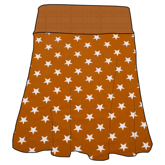 Damen Basicrock Sterne ocker