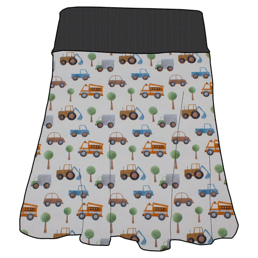 Damen Basicrock Kleiner Fuhrpark