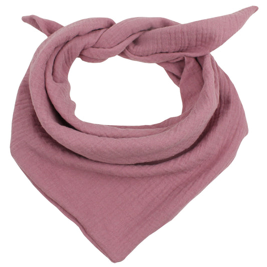 Kinder Dreieck Halstuch Musselin Rosa