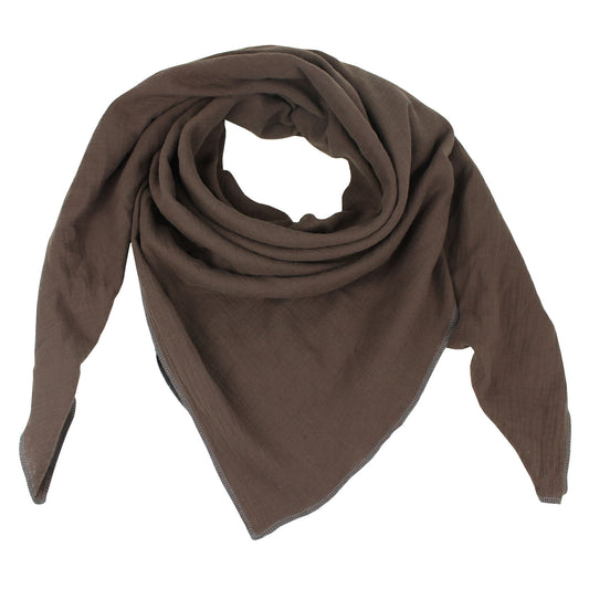 Maxi Halstuch Musselin Braun