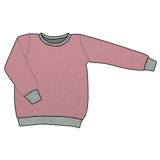 Kinder Musselinshirt Musselin Altrosa