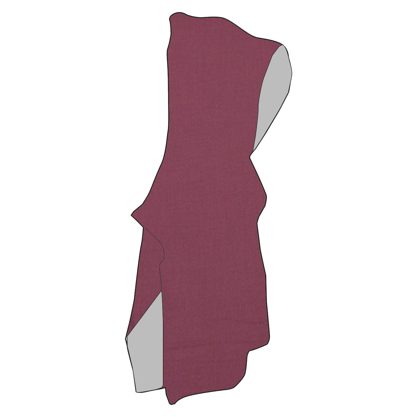 Kinder Badeponcho Morgenmantel Kuschelmantel Musselin Beere