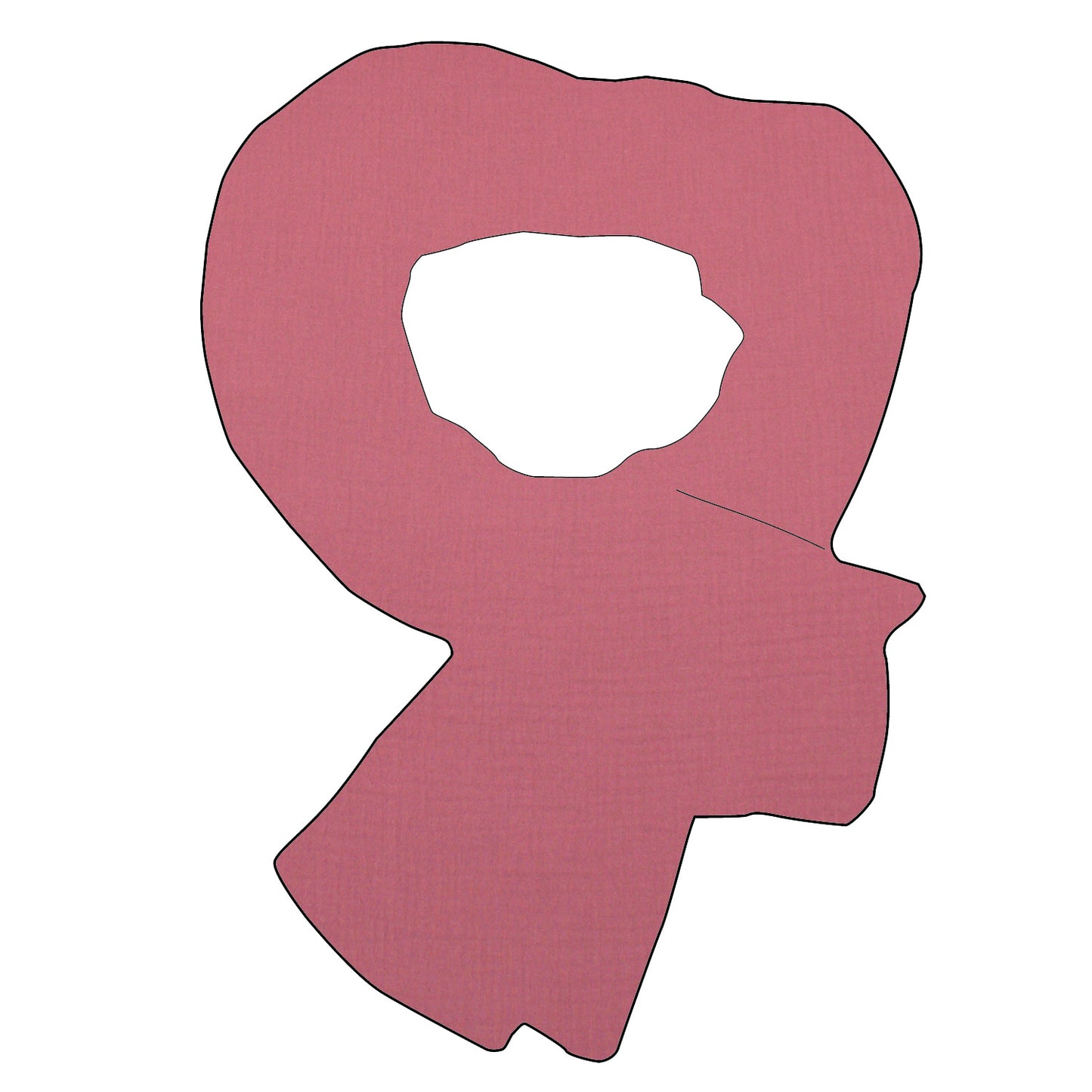 Schal / Halstuch Musselin Rosa