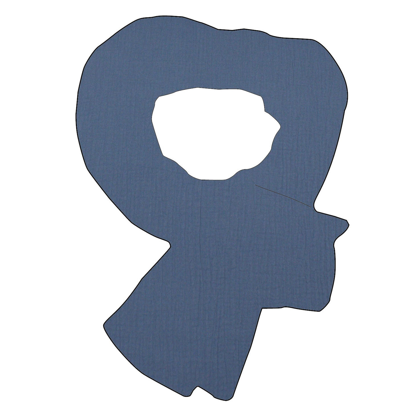 Schal / Halstuch Musselin Blau