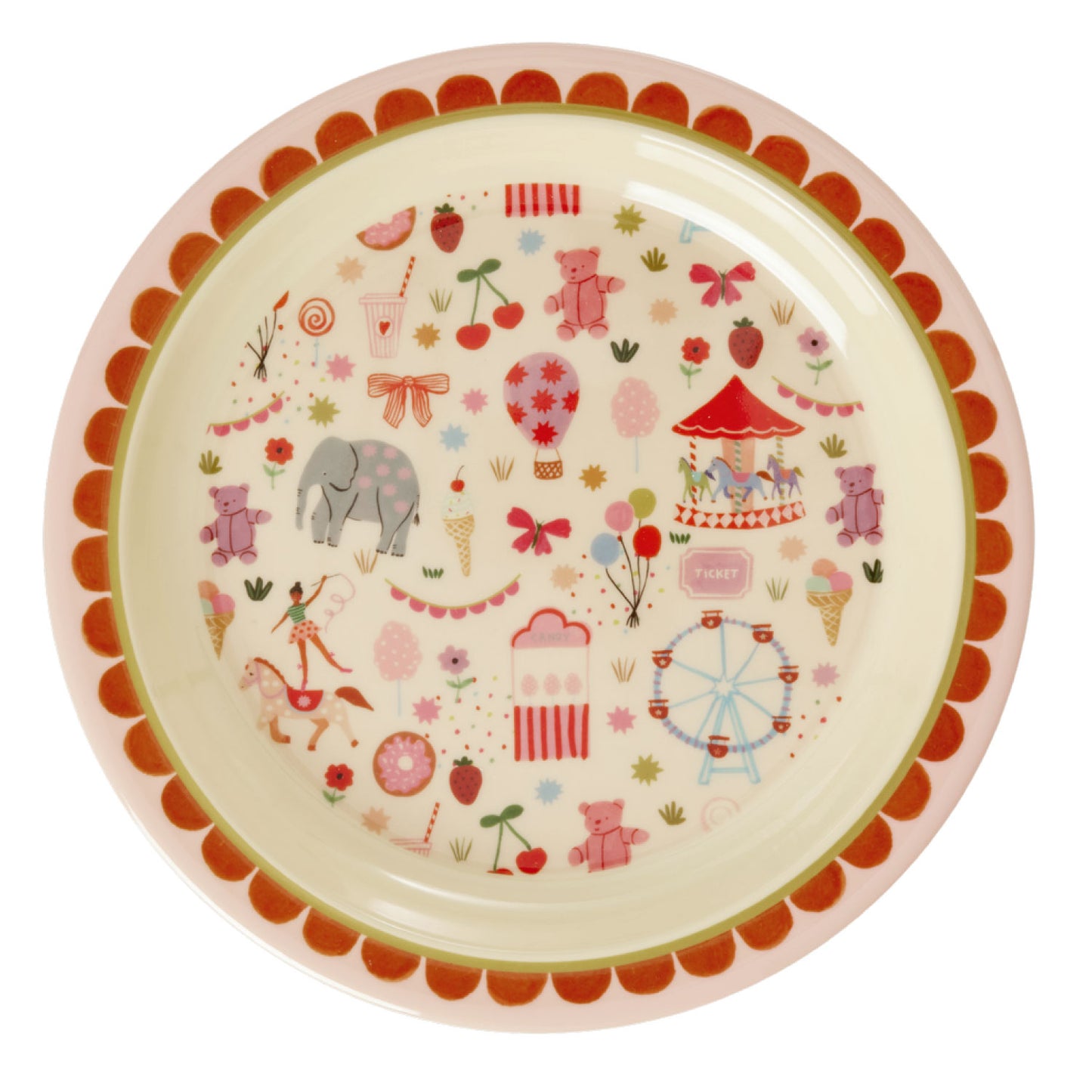 Rice – Teller Rund – Ø 22 cm – Freizeitpark – Pink