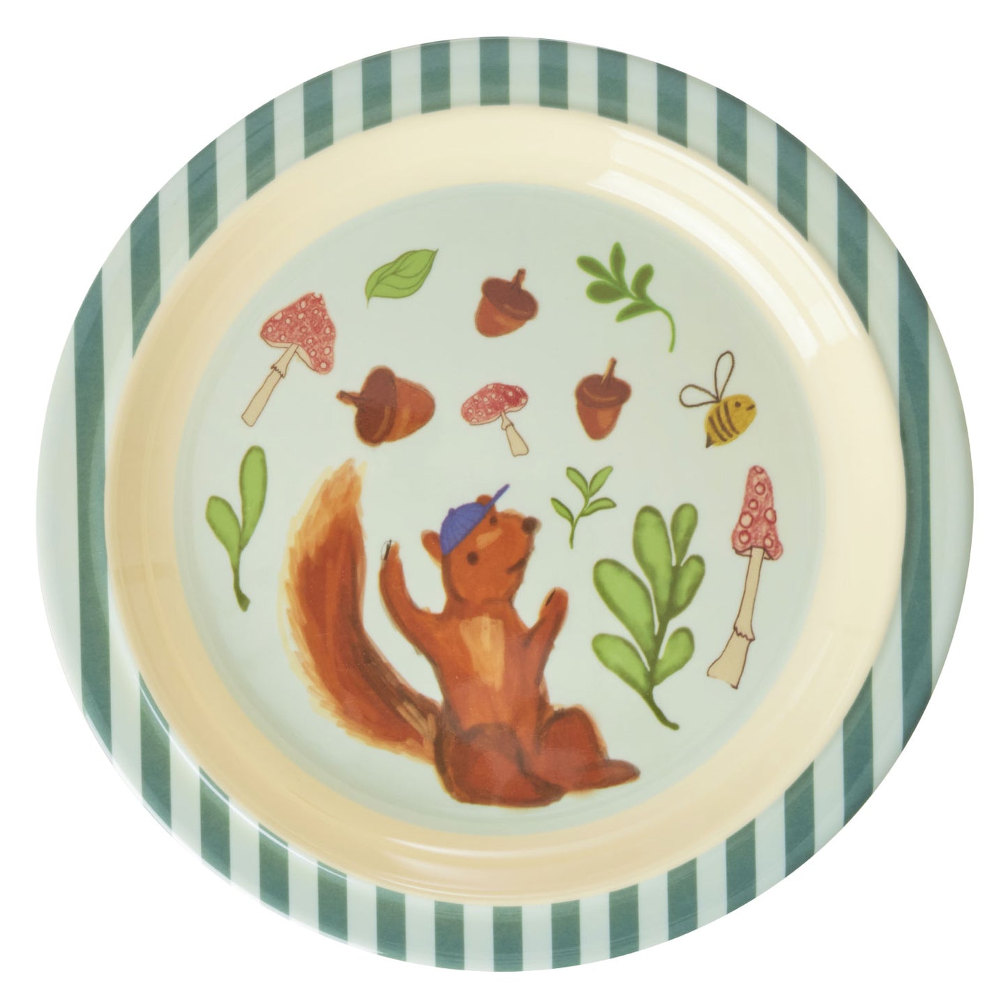 Rice – Teller Rund – Ø 22 cm – Blue Happy Forest